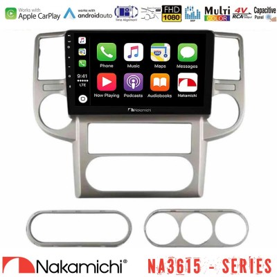 Nakamichi NA3615 Series Με Wireless Carplay & Android Auto  Nissan X-Trail 2003-2007 Media Station Tablet 9
