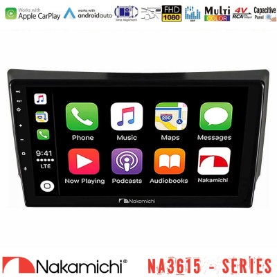 Nakamichi NA3615 Series Με Wireless Carplay & Android Auto Ssangyong Rexton 2002-2006 Media Station Tablet 9