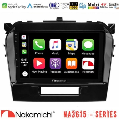 Nakamichi NA3615 Series Με Wireless Carplay & Android Auto  Suzuki Vitara 2015-2021 Media Station Tablet 9