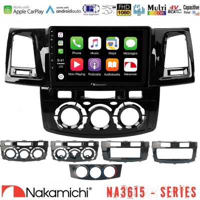 Nakamichi NA3615 Series Με Wireless Carplay & Android Auto Toyota Hilux 2007-2016 Media Station Tablet 9″