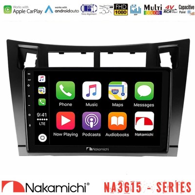 Nakamichi NA3615 Series Με Wireless Carplay & Android Auto  Toyota Yaris Media Station Tablet 9