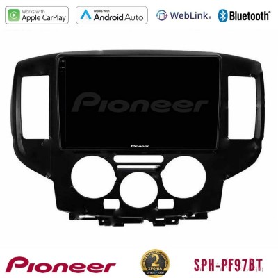 Pioneer SPH-PF97BT Series Nissan NV200 2009 – 2019 Multimedia Station 9
