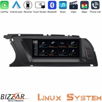 Bizzar Audi A4 (B8.5) 2013-2015 (με MMI3G) Linux Apple CarPlay | Android Auto screen 8.8