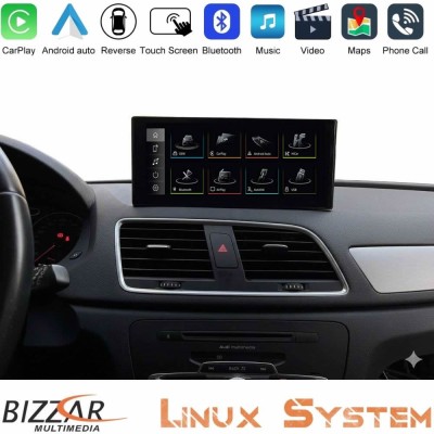 Bizzar Audi Q3 (8U) 2011-2018 Linux Apple CarPlay | Android Auto screen 10.25