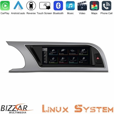 Bizzar Audi A4 (B8) 2008-2012 Linux Apple CarPlay | Android Auto screen 8.8