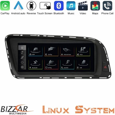 Bizzar Audi A4 (B8) 2008-2012 Linux Apple CarPlay | Android Auto screen 8.8