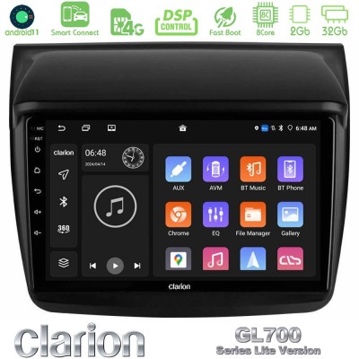 Clarion GL700 Lite Series 8Core Android11 2+32GB Mitsubishi L200 Navigation Multimedia Tablet 9