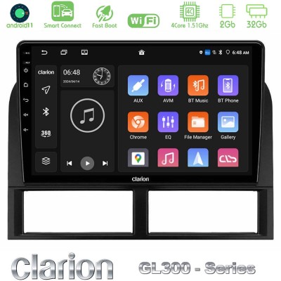 Clarion GL300 Series 4Core Android11 2+32GB Jeep Grand Cherokee 1999-2004 Navigation Multimedia Tablet 9