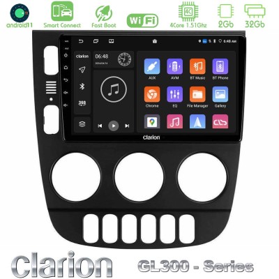 Clarion GL300 Series 4Core Android11 2+32GB Mercedes ML Class 1998-2005 Navigation Multimedia Tablet 9