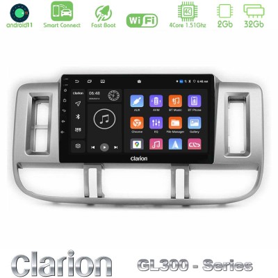 Clarion GL300 Series 4Core Android11 2+32GB Nissan X-Trail (T30) 2000-2003 Navigation Multimedia Tablet 9