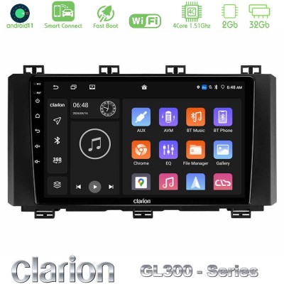Clarion GL300 Series 4Core Android11 2+32GB Seat Ateca 2017-2021 Navigation Multimedia Tablet 9