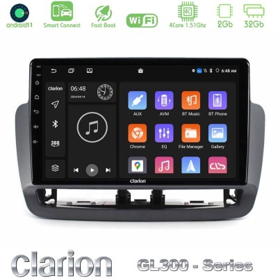 Clarion GL300 Series 4Core Android11 2+32GB Seat Ibiza 2012-2015 Navigation Multimedia Tablet 9