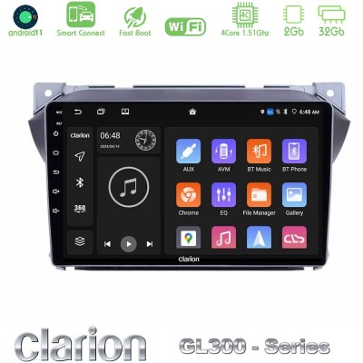 Clarion GL300 Series Suzuki Alto & Nissan Pixo 4Core Android11 2+32GB Navigation Multimedia Tablet 9
