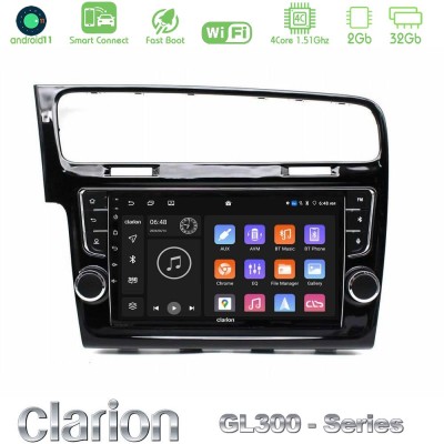Clarion GL300 Series 4Core Android11 2+32GB VW GOLF 7 Navigation Multimedia Tablet 9