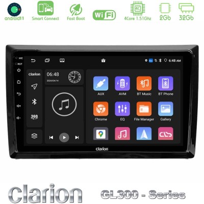 Clarion GL300 Series 4Core Android11 2+32GB VW Beetle Navigation Multimedia Tablet 9