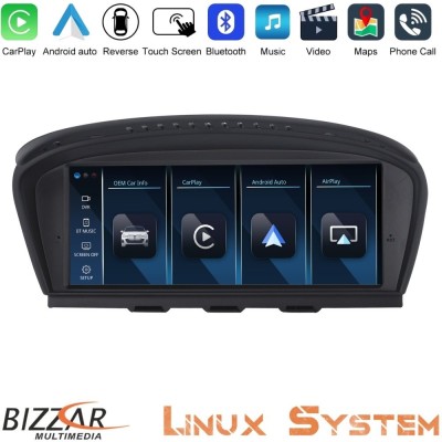 Bizzar BMW 3er/5er/6er (E90/E60/E63) Linux Apple CarPlay | Android Auto screen 8.8