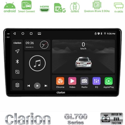 Clarion GL700 QUALCOMM Series 8Core Android ClarionOS 4+64GB Alfa Romeo 159/Brera/Spider Navigation Multimedia Tablet 9