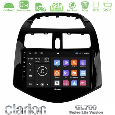 Clarion GL700 Lite Series 8Core Android ClarionOS 2+32GB Chevrolet Spark 2009-2015 Navigation Multimedia Tablet 9