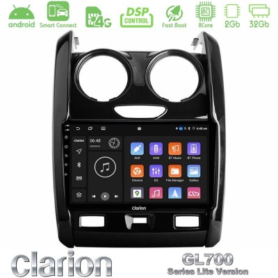 Clarion GL700 Lite Series 8Core Android ClarionOS 2+32GB Dacia Duster 2014-2018 Navigation Multimedia Tablet 9
