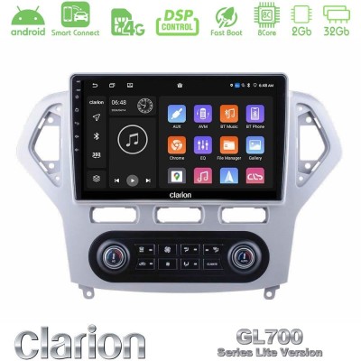 Clarion GL700 Lite Series 8Core Android ClarionOS 2+32GB Ford Mondeo 2007-2011 (Auto A/C) Navigation Multimedia Tablet 10