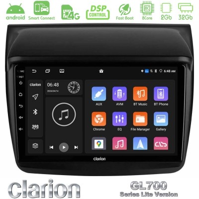 Clarion GL700 Lite Series 8Core Android ClarionOS 2+32GB Mitsubishi L200 Navigation Multimedia Tablet 9