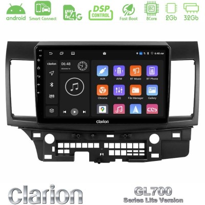 Clarion GL700 Lite Series 8Core Android ClarionOS 2+32GB Mitsubishi Lancer 2008 – 2015 Navigation Multimedia Tablet 10
