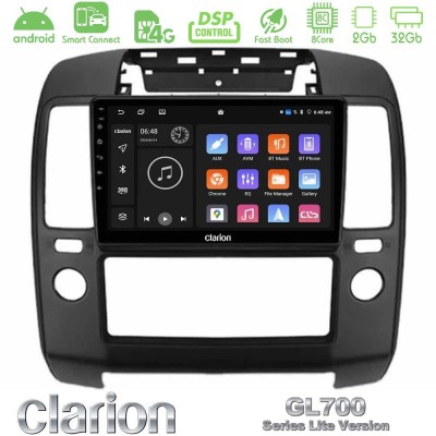 Clarion GL700 Lite Series 8Core Android ClarionOS 2+32GB Nissan Navara Navigation Multimedia Tablet 9