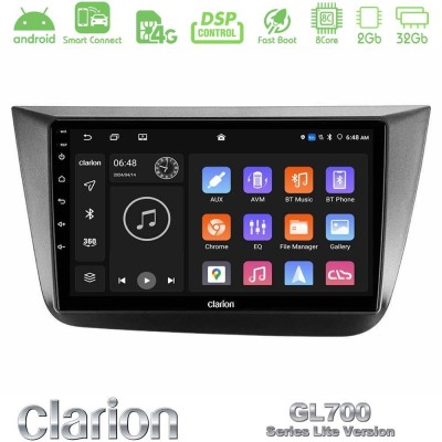 Clarion GL700 Lite Series 8Core Android ClarionOS 2+32GB Seat Altea 2004-2015 Navigation Multimedia Tablet 9