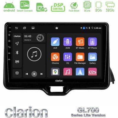 Clarion GL700 Lite Series 8Core Android ClarionOS 2+32GB Toyota Yaris 2020-> Navigation Multimedia Tablet 10