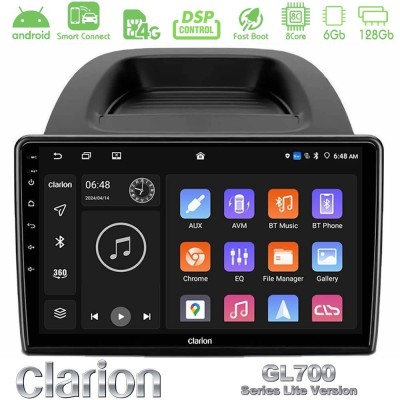 Clarion GL700 Lite Series 8Core Android ClarionOS 6+128GB Ford Ecosport 2018-2020 Navigation Multimedia Tablet 10
