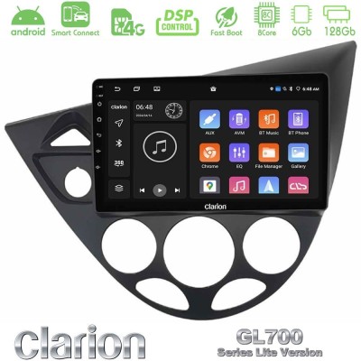 Clarion GL700 Lite Series 8Core Android ClarionOS 6+128GB Ford Focus 1999-2004 Navigation Multimedia Tablet 9