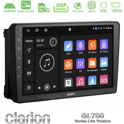 Clarion GL700 Lite Series 8Core Android ClarionOS 6+128GB Ford 2007-> Navigation Multimedia Tablet 9