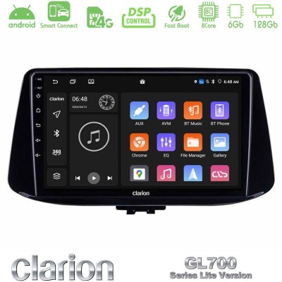 Clarion GL700 Lite Series 8Core Android ClarionOS 6+128GB Hyundai i30 Navigation Multimedia Tablet 9