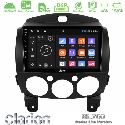 Clarion GL700 Lite Series 8Core Android ClarionOS 6+128GB Mazda 2 2008-2014 Navigation Multimedia Tablet 9