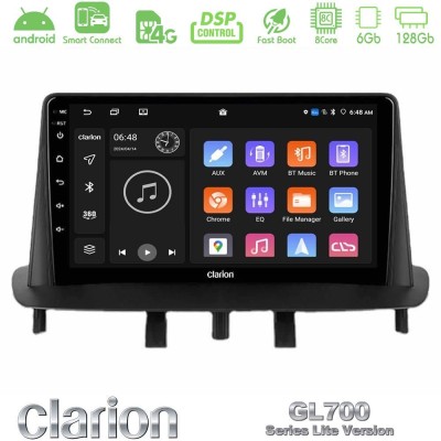 Clarion GL700 Lite Series 8Core Android ClarionOS 6+128GB Renault Megane 3 2009-2015 Navigation Multimedia Tablet 9