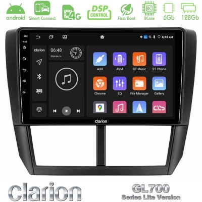 Clarion GL700 Lite Series 8Core Android ClarionOS 6+128GB Subaru Forester Navigation Multimedia Tablet 9