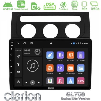 Clarion GL700 Lite Series 8Core Android ClarionOS 6+128GB VW Touran 2003-2011 Navigation Multimedia Tablet 10