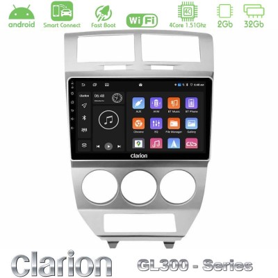 Clarion GL300 Series 4Core Android ClarionOS 2+32GB Dodge Caliber 2006-2011 Navigation Multimedia Tablet 10