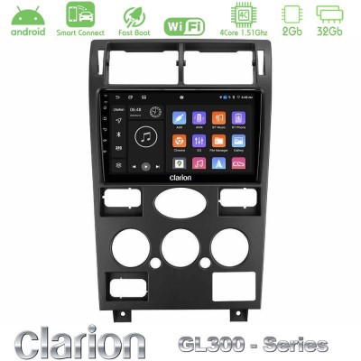 Clarion GL300 Series 4Core Android ClarionOS 2+32GB Ford Mondeo 2001-2004 Navigation Multimedia Tablet 9