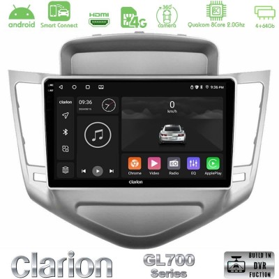 Clarion GL700 QUALCOMM Series 8Core Android ClarionOS 4+64GB Chevrolet Cruze 2009-2012 Navigation Multimedia Tablet 9