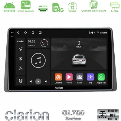 Clarion GL700 QUALCOMM Series 8Core Android ClarionOS 4+64GB Dacia Duster 2019-> Navigation Multimedia Tablet 10