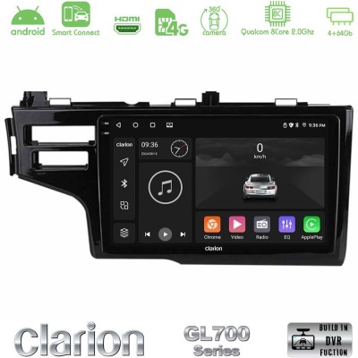 Clarion GL700 QUALCOMM Series 8Core Android ClarionOS 4+64GB Honda Jazz 2013-2020 Navigation Multimedia Tablet 9
