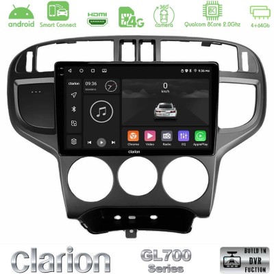 Clarion GL700 QUALCOMM Series 8Core Android ClarionOS 4+64GB Hyundai Matrix 2001-2010 Navigation Multimedia Tablet 9