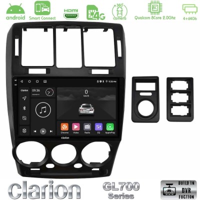 Clarion GL700 QUALCOMM Series 8Core Android ClarionOS 4+64GB Hyundai Getz 2002-2009 Navigation Multimedia Tablet 9
