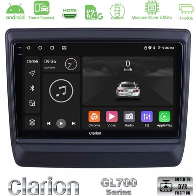 Clarion GL700 QUALCOMM Series 8Core Android ClarionOS 4+64GB Isuzu D-MAX 2020-2023 Navigation Multimedia Tablet 9