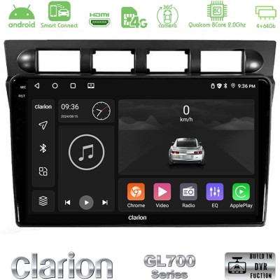 Clarion GL700 QUALCOMM Series Kia Picanto 2004-2007 8Core Android ClarionOS 4+64GB Navigation Multimedia Tablet 9
