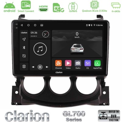 Clarion GL700 QUALCOMM Series Nissan 370Z 2009-2013 8Core Android ClarionOS 4+64GB Navigation Multimedia Tablet 9