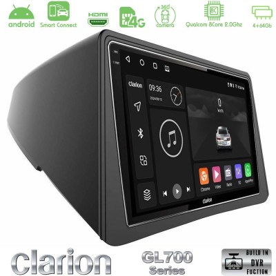 Clarion GL700 QUALCOMM Series 8Core Android ClarionOS 4+64GB Opel Mokka Navigation Multimedia Tablet 9