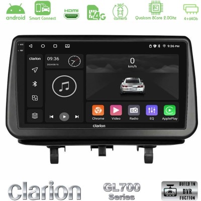 Clarion GL700 QUALCOMM Series Opel Meriva B 2010-2017 8Core Android ClarionOS 4+64GB Navigation Multimedia Tablet 9