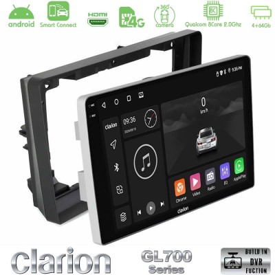 Clarion GL700 QUALCOMM Series 8Core Android ClarionOS 4+64GB Peugeot 308 2013-2020 Navigation Multimedia Tablet 9